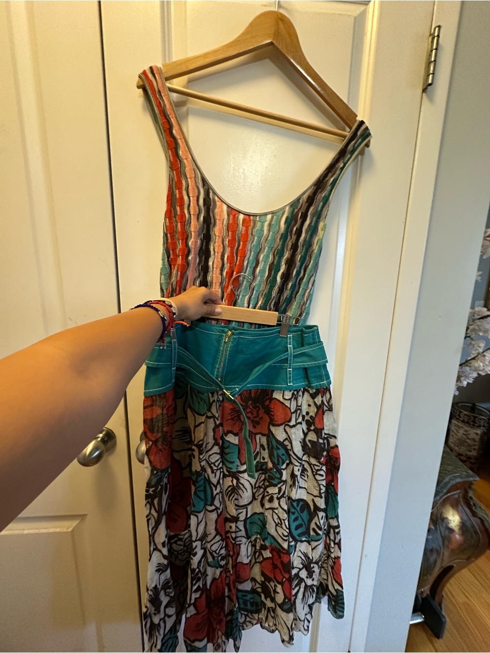 M Missoni Multicolor Zigzag Knit Tank Top Made in Italy Size 44 US 8 - Picture 8 of 8